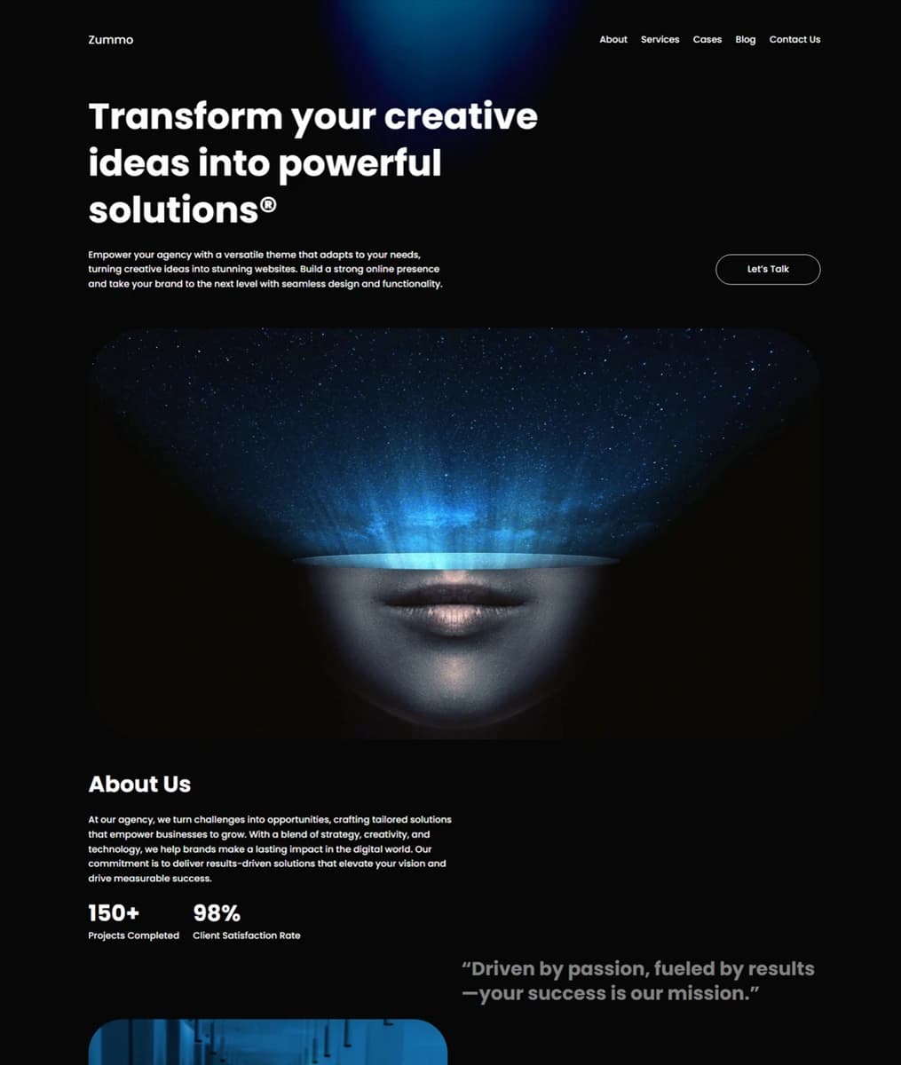 Zummo Wordpress Theme - Theme Preview